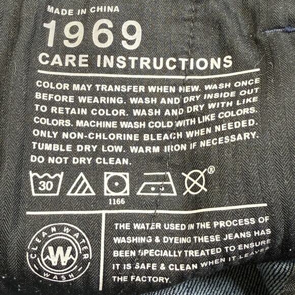 Gap 1969 Dark Wash Low Rise Slim Straight Leg Trouser Jeans Size 28 6T Y2K Style - Picture 6 of 9